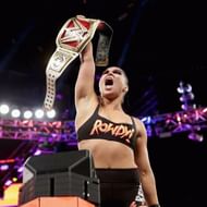 The Raw women's champion Ronda Rousey